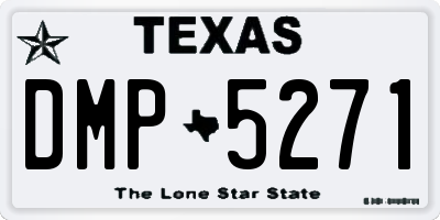 TX license plate DMP5271