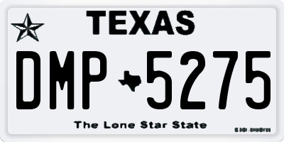 TX license plate DMP5275