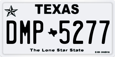 TX license plate DMP5277