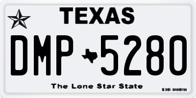 TX license plate DMP5280