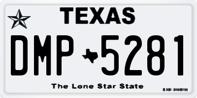 TX license plate DMP5281
