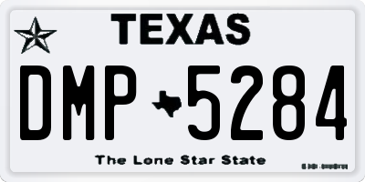 TX license plate DMP5284