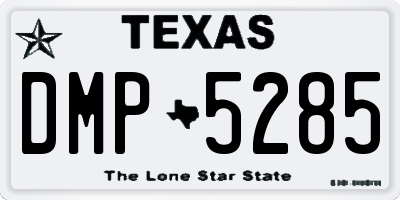 TX license plate DMP5285