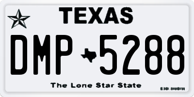 TX license plate DMP5288