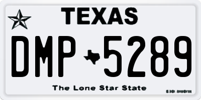 TX license plate DMP5289