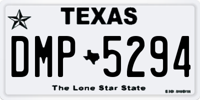 TX license plate DMP5294