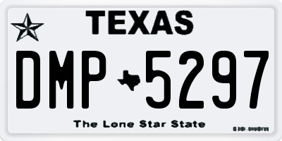 TX license plate DMP5297