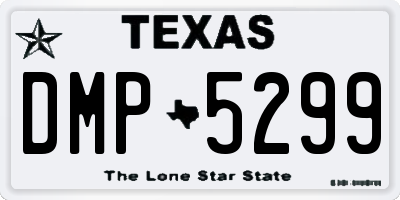 TX license plate DMP5299