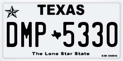 TX license plate DMP5330