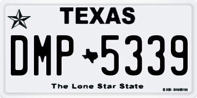 TX license plate DMP5339
