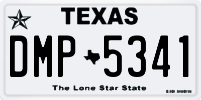 TX license plate DMP5341