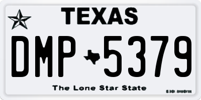 TX license plate DMP5379