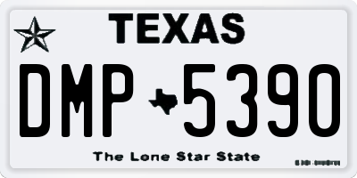 TX license plate DMP5390