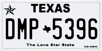 TX license plate DMP5396