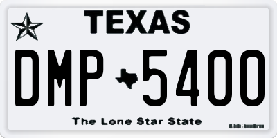 TX license plate DMP5400