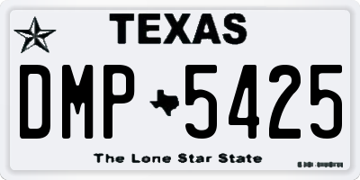 TX license plate DMP5425
