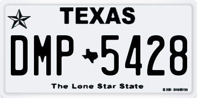 TX license plate DMP5428