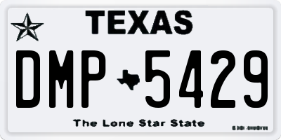 TX license plate DMP5429