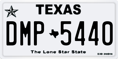 TX license plate DMP5440