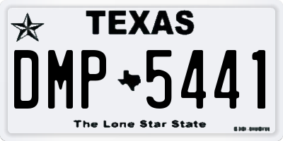 TX license plate DMP5441