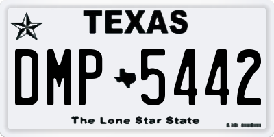 TX license plate DMP5442