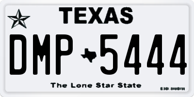 TX license plate DMP5444