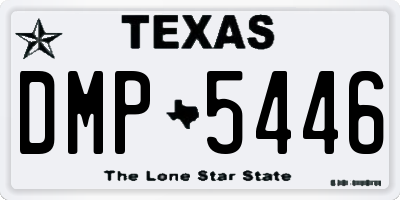 TX license plate DMP5446