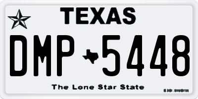 TX license plate DMP5448