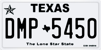 TX license plate DMP5450