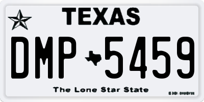 TX license plate DMP5459