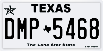 TX license plate DMP5468