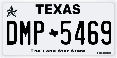 TX license plate DMP5469