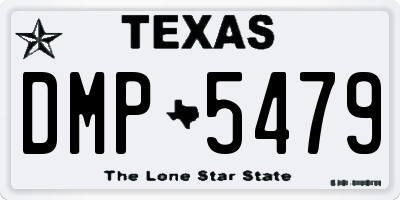TX license plate DMP5479
