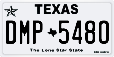 TX license plate DMP5480