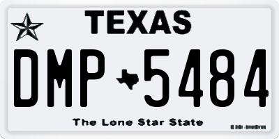 TX license plate DMP5484