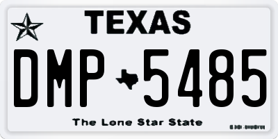 TX license plate DMP5485