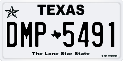 TX license plate DMP5491