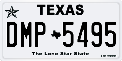 TX license plate DMP5495