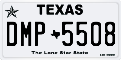 TX license plate DMP5508