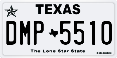 TX license plate DMP5510