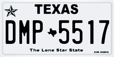 TX license plate DMP5517