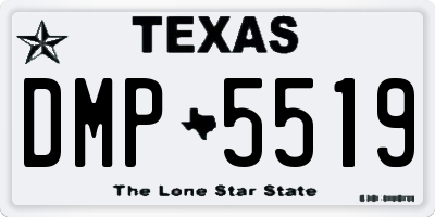 TX license plate DMP5519