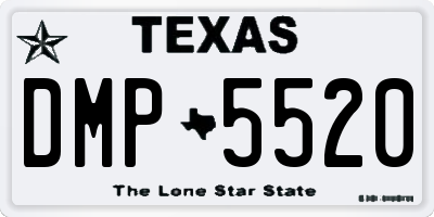 TX license plate DMP5520