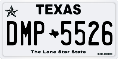 TX license plate DMP5526