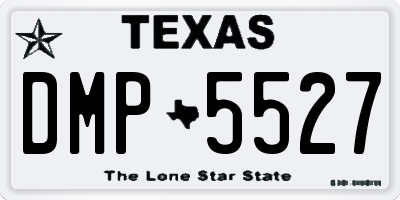 TX license plate DMP5527