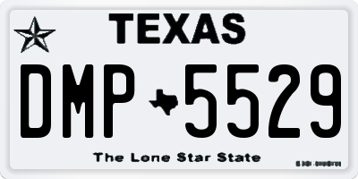 TX license plate DMP5529