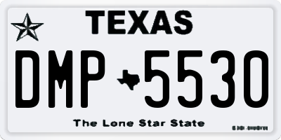 TX license plate DMP5530