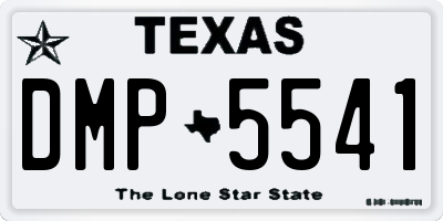TX license plate DMP5541