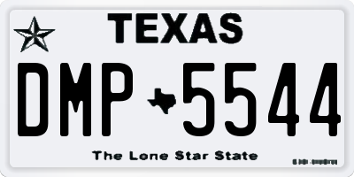 TX license plate DMP5544