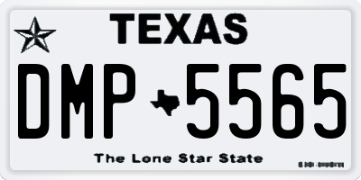 TX license plate DMP5565